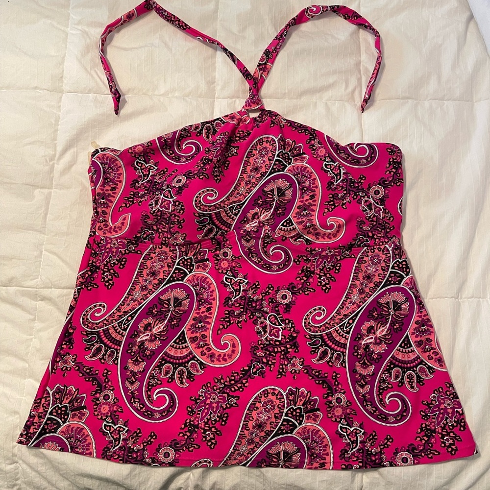 Pink Paisley Tankini